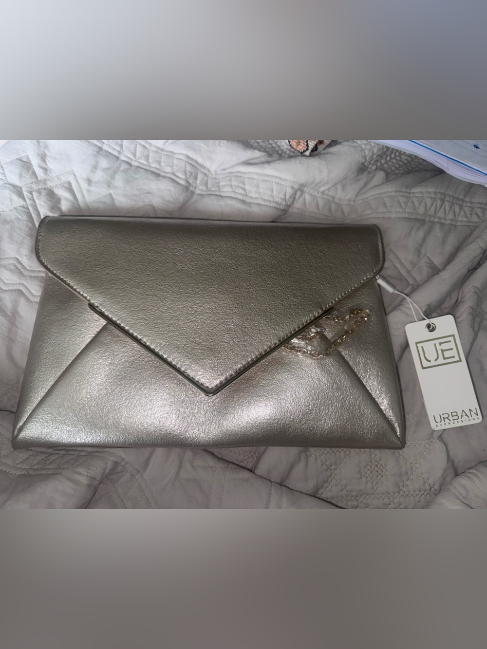 UE Urban Expressions gold Envelope Clutch
